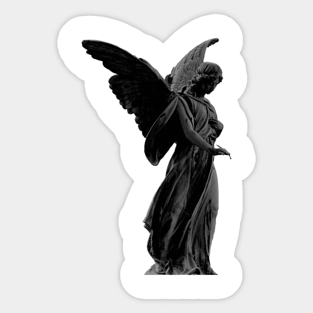 Angel Sticker by blackroserelicsshop@gmail.com